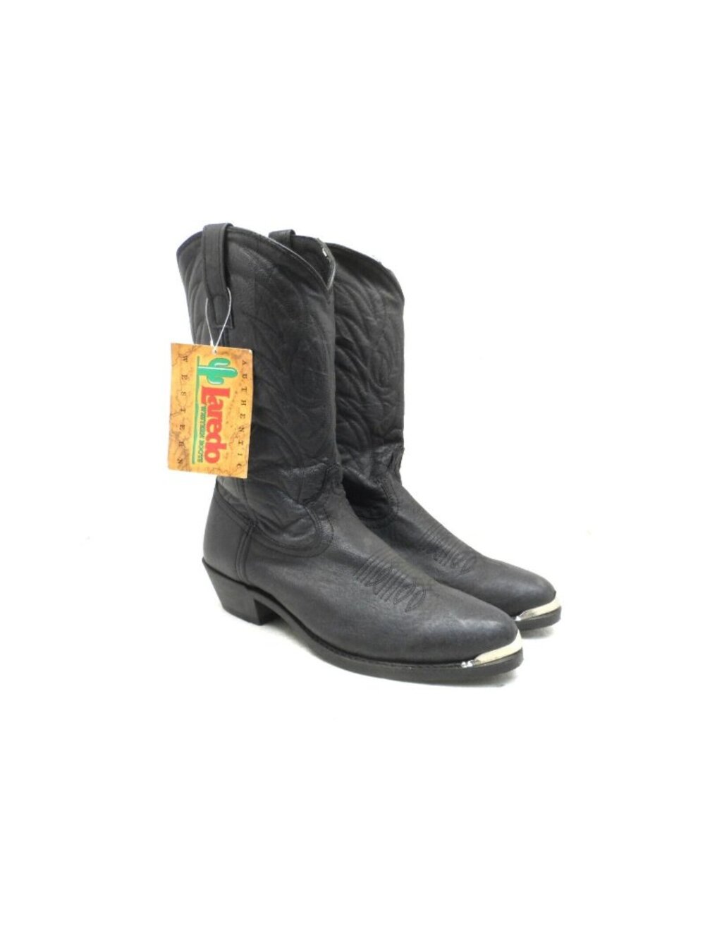 Laredo Men's 11" East Bound Western Leather Boots 68610 Black Size 7.5EW